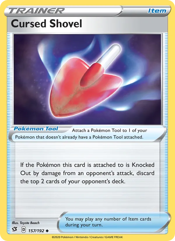 Cursed Shovel — Rebel Clash #157 (Pokémon TCG card)