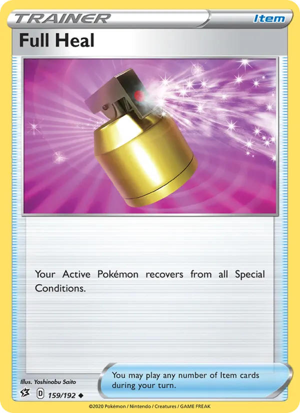 Full Heal — Rebel Clash #159 (Pokémon TCG card)