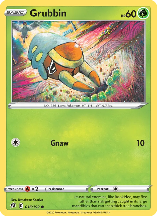 Grubbin — Rebel Clash #16 (Pokémon TCG card)
