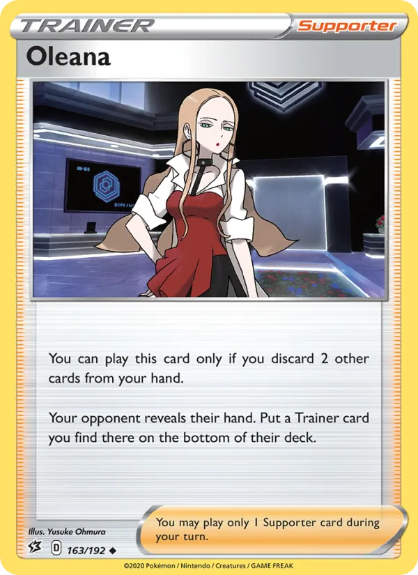 Oleana — Rebel Clash #163 (Pokémon TCG card)