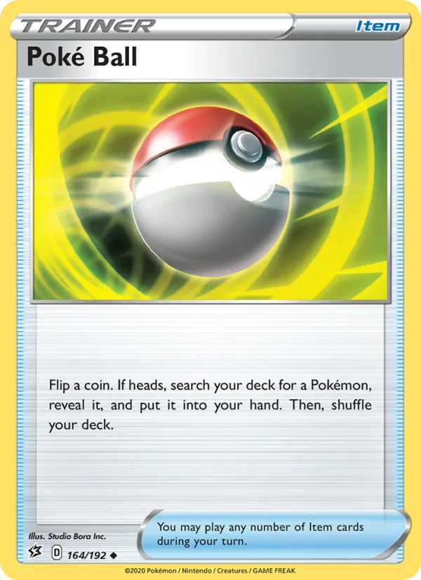 Poké Ball — Rebel Clash #164 (Pokémon TCG card)
