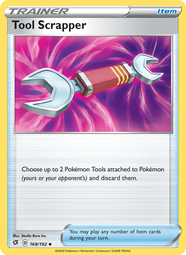 Tool Scrapper — Rebel Clash #168 (Pokémon TCG card)