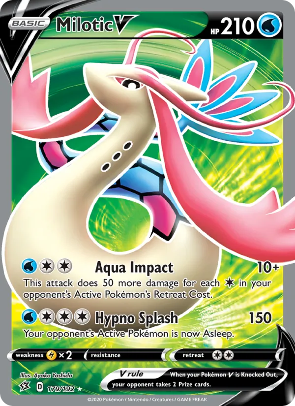 Milotic V — Rebel Clash #179 (Pokémon TCG card)