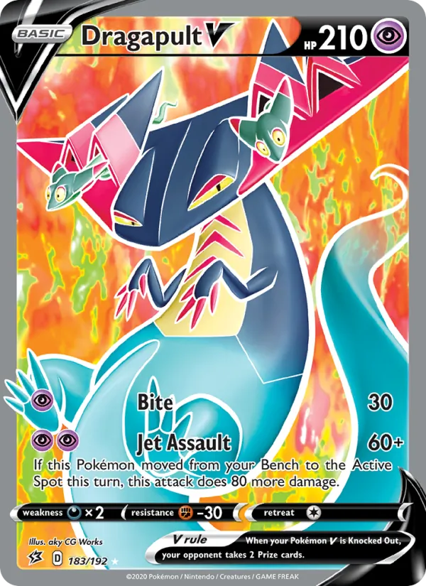 Dragapult V — Rebel Clash #183 (Pokémon TCG card)