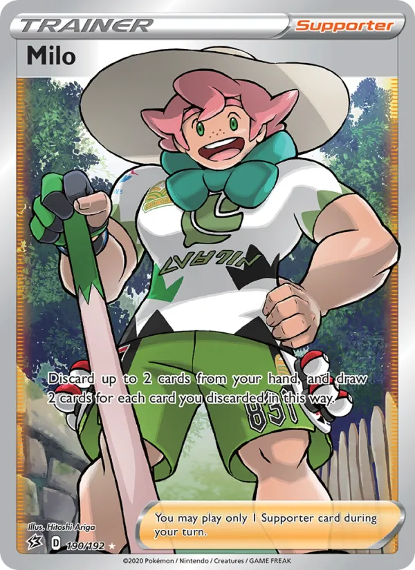 Milo — Rebel Clash #190 (Pokémon TCG card)