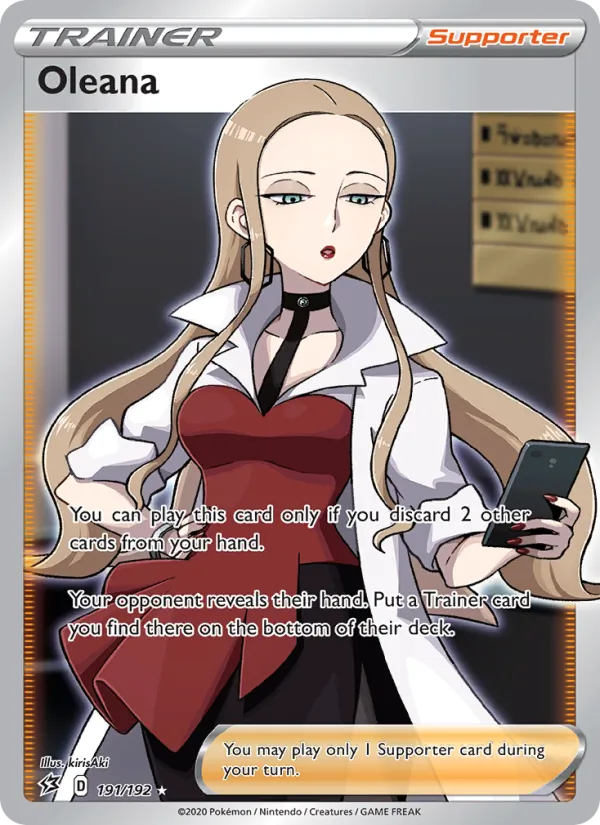 Oleana — Rebel Clash #191 (Pokémon TCG card)