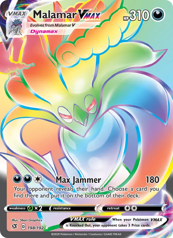 Malamar VMAX — Rebel Clash #198 (Pokémon TCG card)