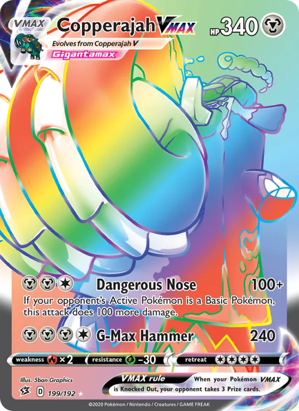 Copperajah VMAX — Rebel Clash #199 (Pokémon TCG card)