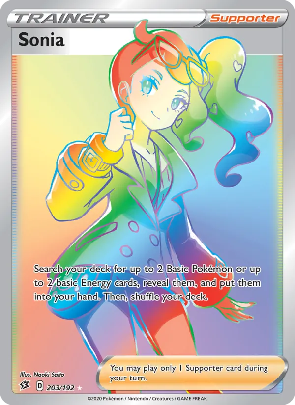 Sonia — Rebel Clash #203 (Pokémon TCG card)