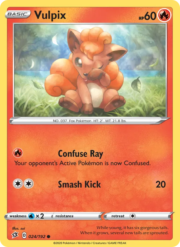 Vulpix — Rebel Clash #24 (Pokémon TCG card)