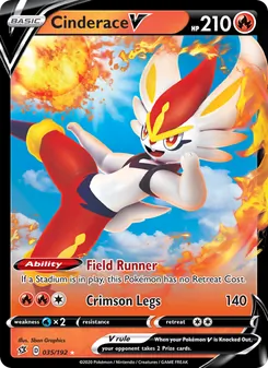 Cinderace V (Rebel Clash #35)