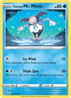 Galarian Mr. Mime (Rebel Clash #37)