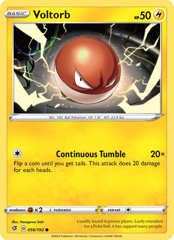 Voltorb — Rebel Clash #56 (Pokémon TCG card)