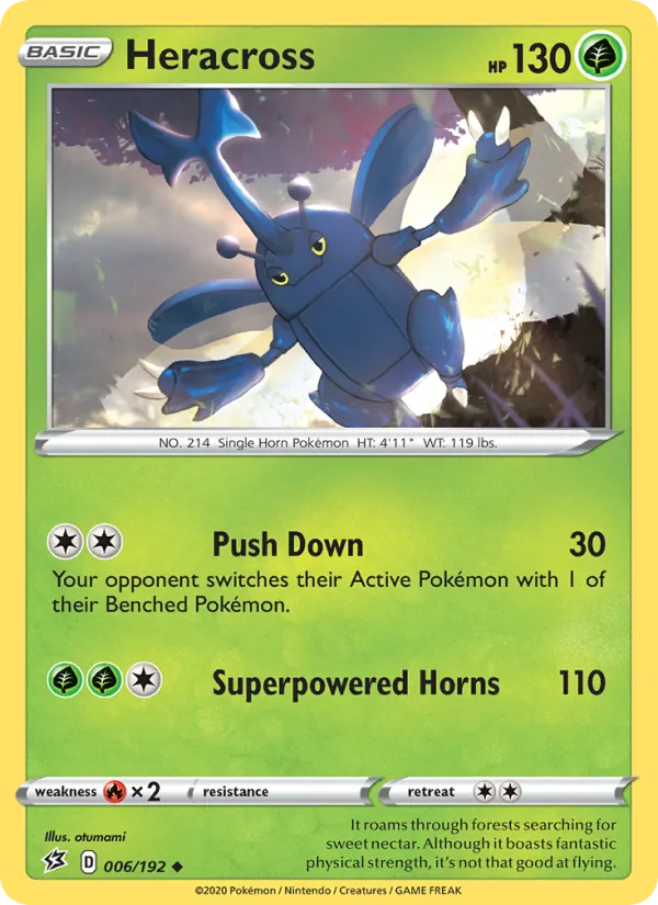 Heracross — Rebel Clash #6 (Pokémon TCG card)
