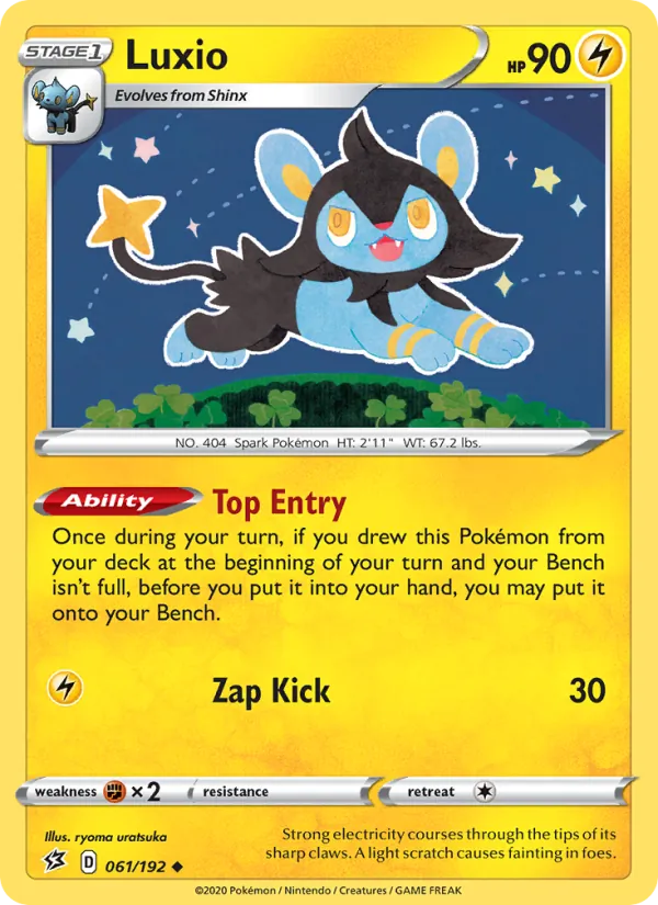 Luxio — Rebel Clash #61 (Pokémon TCG card)