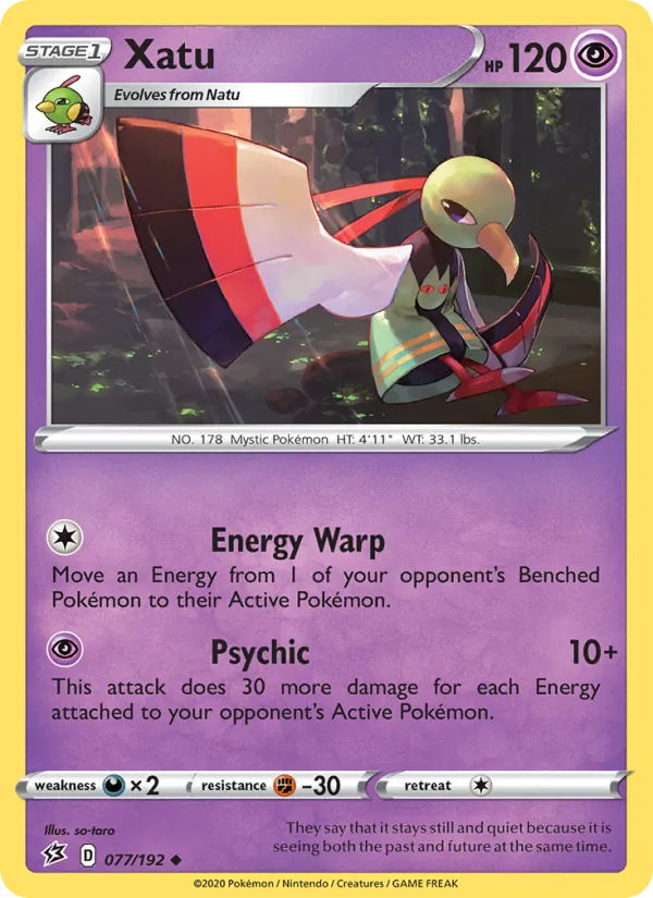 Xatu — Rebel Clash #77 (Pokémon TCG card)