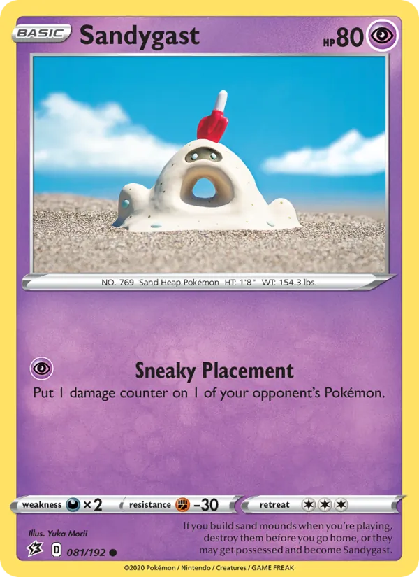 Sandygast — Rebel Clash #81 (Pokémon TCG card)