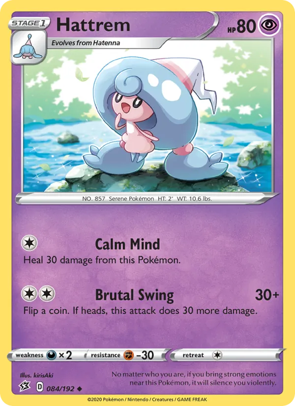 Hattrem — Rebel Clash #84 (Pokémon TCG card)