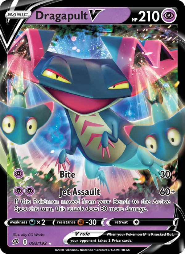 Dragapult V — Rebel Clash #92 (Pokémon TCG card)