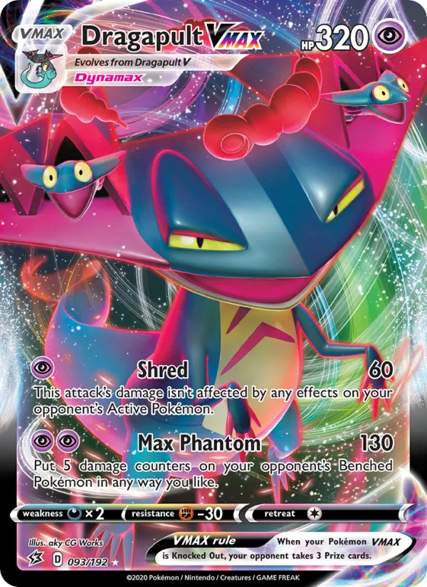 Dragapult VMAX — Rebel Clash #93 (Pokémon TCG card)