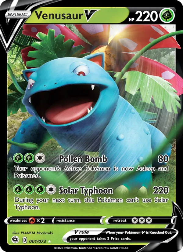 Venusaur V — Champion's Path #1 (Pokémon TCG card)