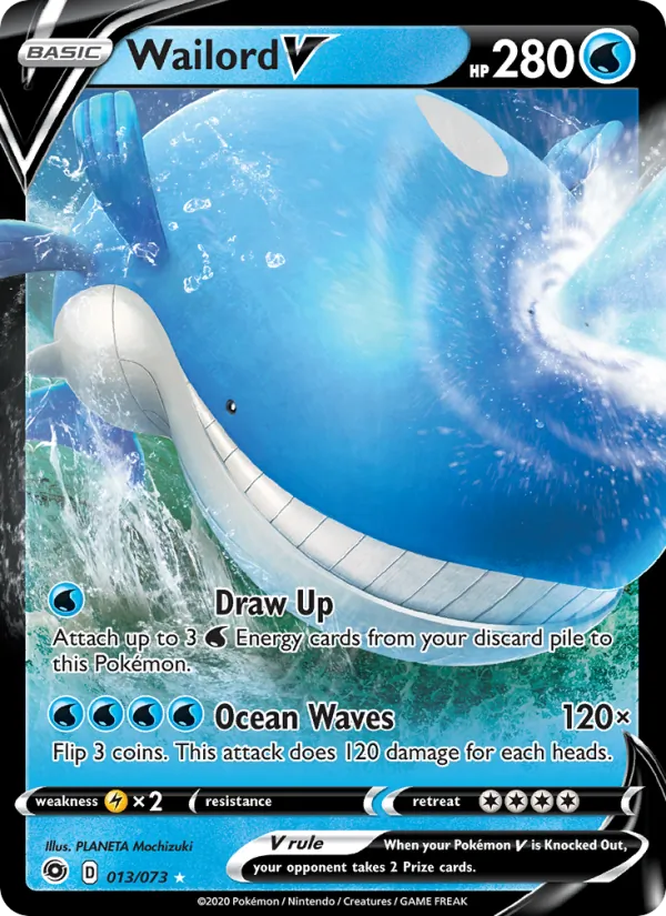 Wailord V — Champion's Path #13 (Pokémon TCG card)