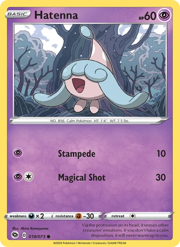Hatenna — Champion's Path #18 (Pokémon TCG card)