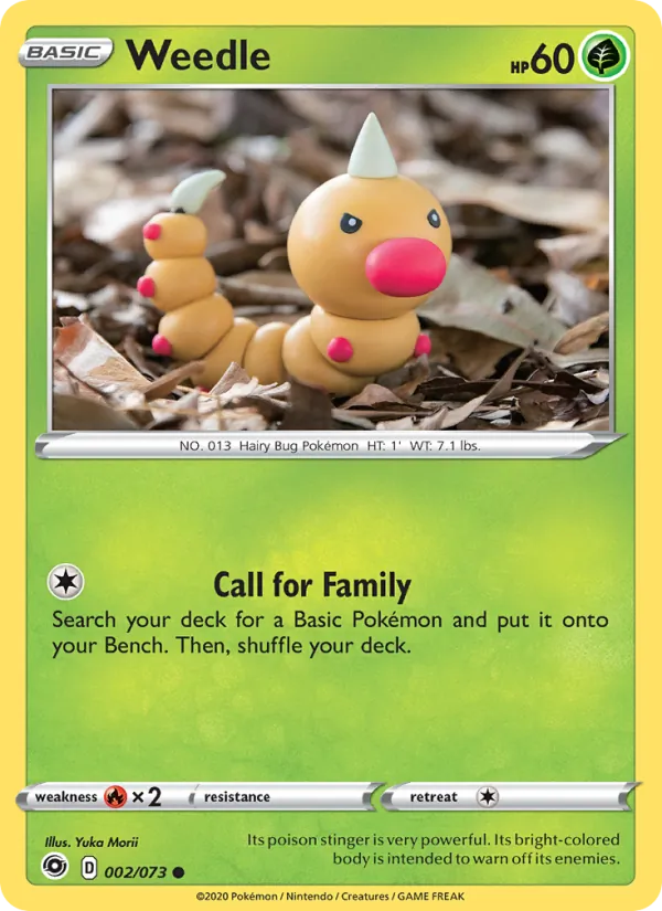 Weedle — Champion's Path #2 (Pokémon TCG card)