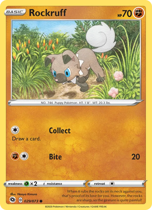 Rockruff — Champion's Path #29 (Pokémon TCG card)