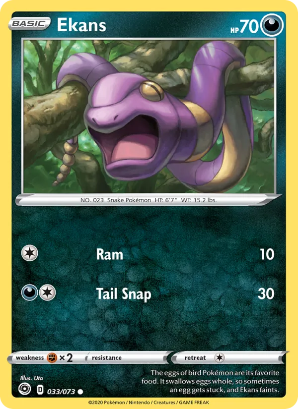 Ekans — Champion's Path #33 (Pokémon TCG card)
