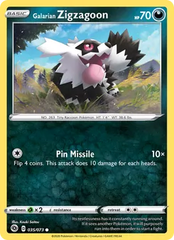 Galarian Zigzagoon (Champion's Path #35)