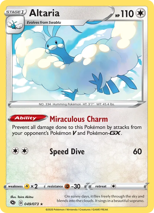 Altaria — Champion's Path #49 (Pokémon TCG card)