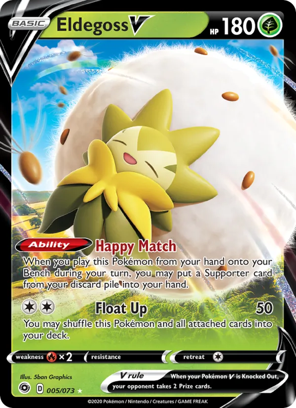 Eldegoss V — Champion's Path #5 (Pokémon TCG card)