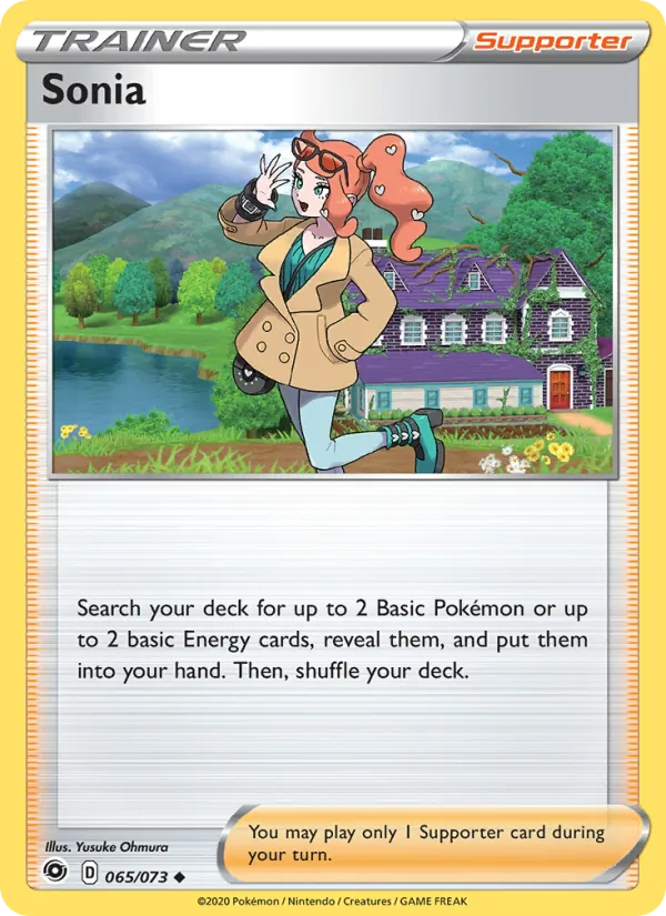 Sonia — Champion's Path #65 (Pokémon TCG card)