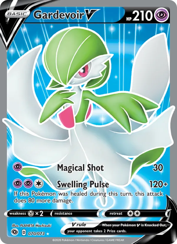 Gardevoir V — Champion's Path #70 (Pokémon TCG card)
