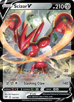 Scizor V (Darkness Ablaze #118)