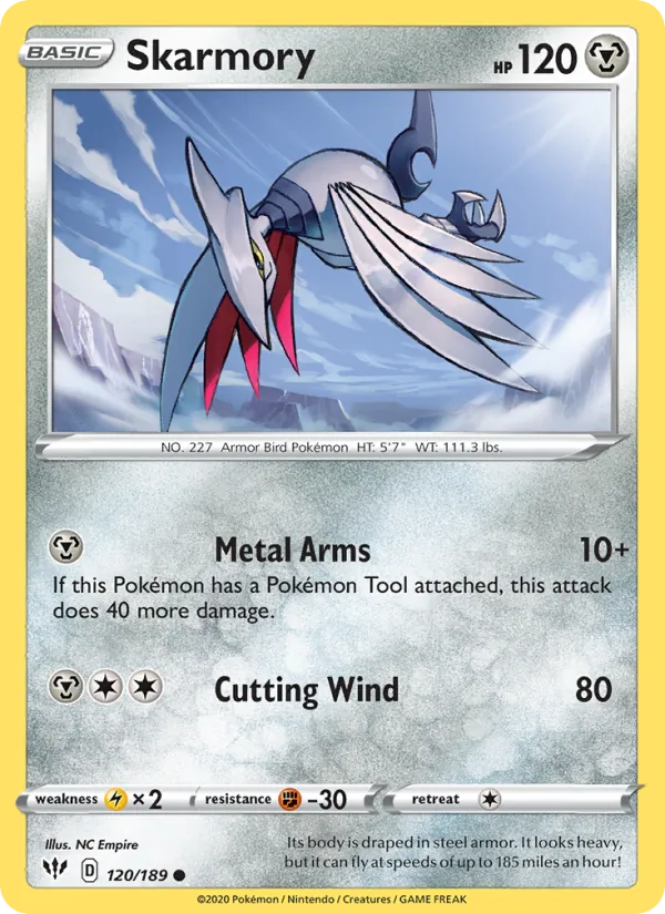 Skarmory — Darkness Ablaze #120 (Pokémon TCG card)