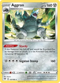 Aggron (Darkness Ablaze #123)
