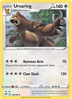 Ursaring (Darkness Ablaze #139)