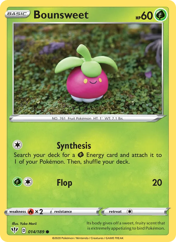 Bounsweet — Darkness Ablaze #14 (Pokémon TCG card)