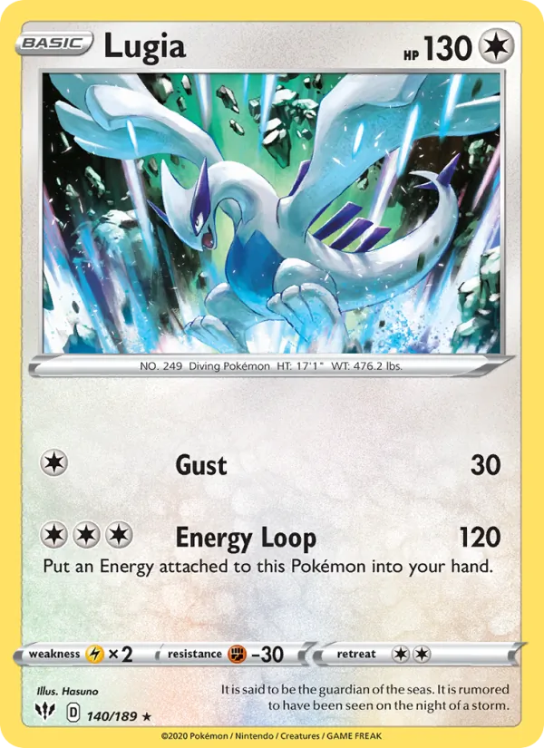 Lugia — Darkness Ablaze #140 (Pokémon TCG card)