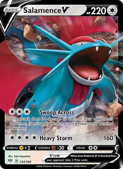 Salamence V (Darkness Ablaze #143)