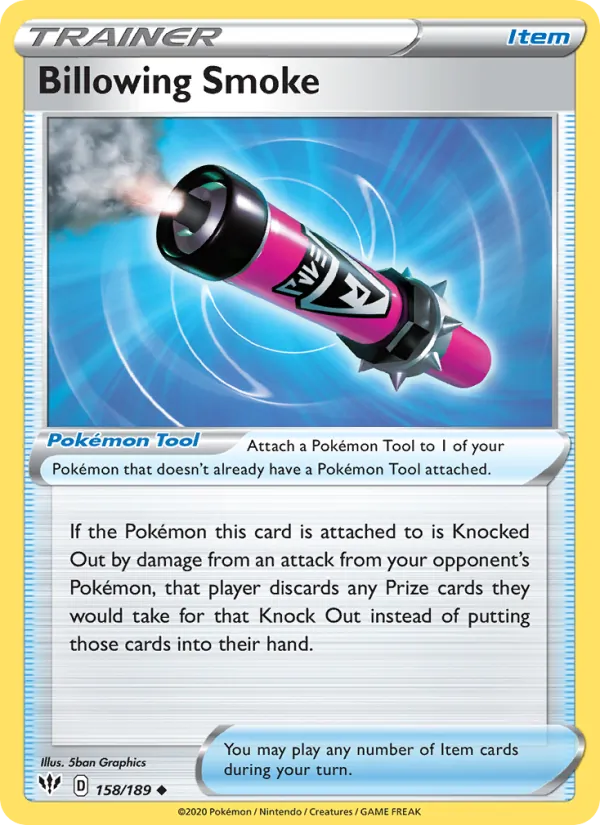 Billowing Smoke — Darkness Ablaze #158 (Pokémon TCG card)