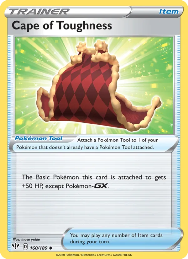Cape of Toughness — Darkness Ablaze #160 (Pokémon TCG card)