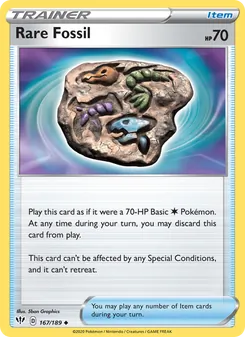 Rare Fossil (Darkness Ablaze #167)