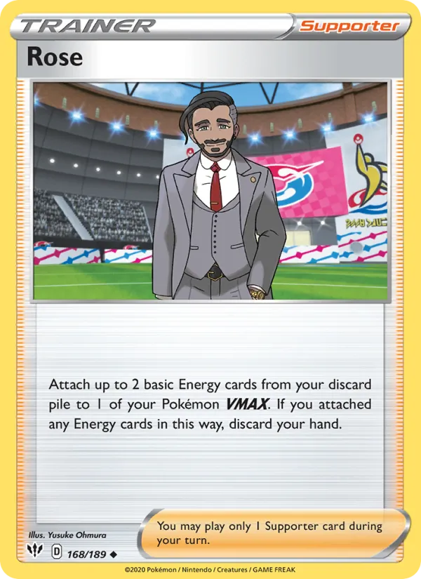 Rose — Darkness Ablaze #168 (Pokémon TCG card)