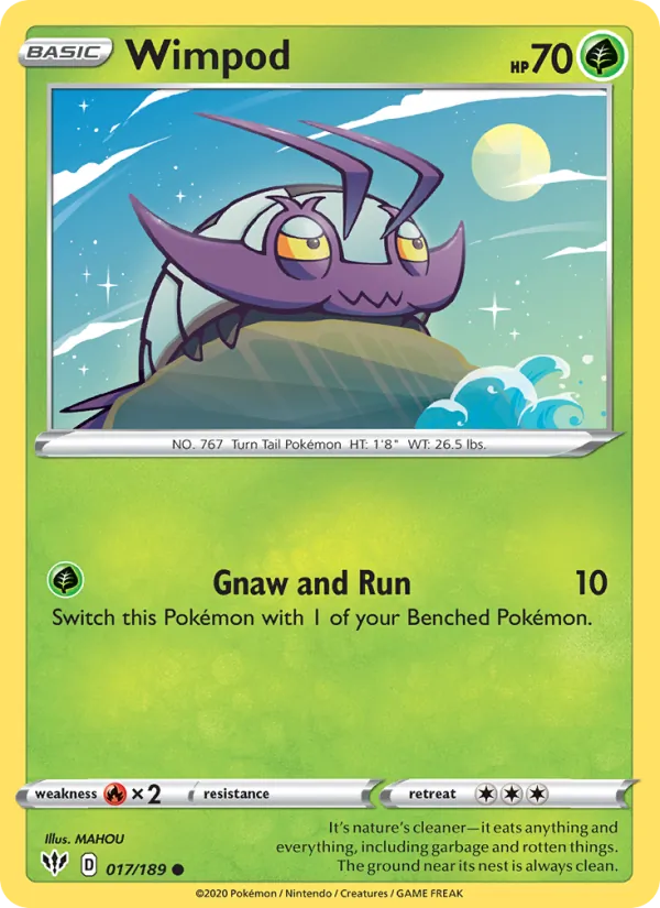 Wimpod — Darkness Ablaze #17 (Pokémon TCG card)