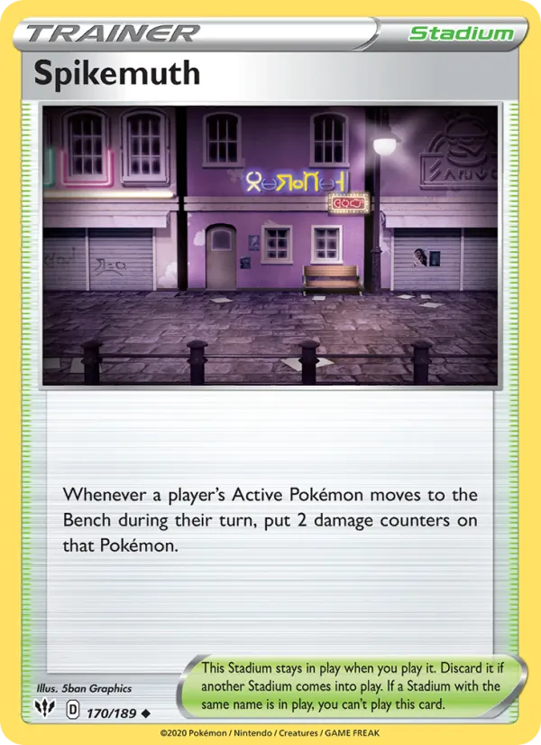 Spikemuth — Darkness Ablaze #170 (Pokémon TCG card)