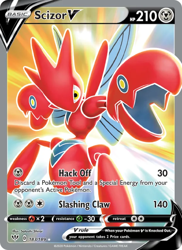 Scizor V — Darkness Ablaze #183 (Pokémon TCG card)