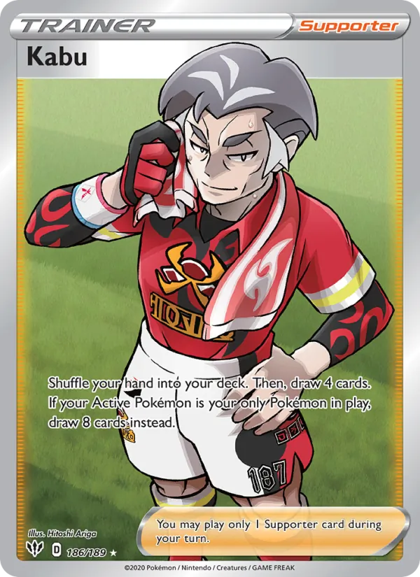 Kabu — Darkness Ablaze #186 (Pokémon TCG card)